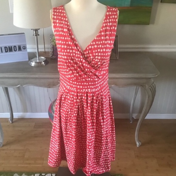 lands end polka dot dress